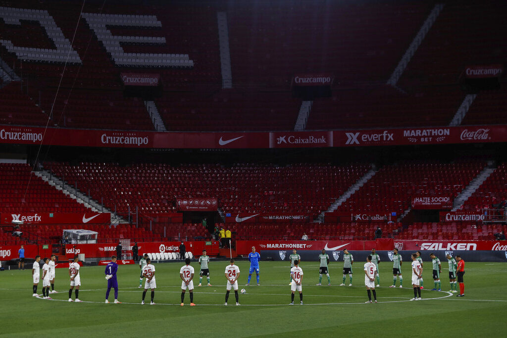 APTOPIX Spain Soccer La Liga Restart
